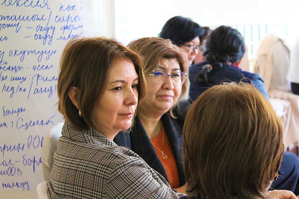 Women discussing