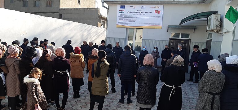 "Open Doors Day" devoted to informing visitors of the "Adult Training Center of Tajikistan" in Isfara about the implementation of the "Peaceful Villages Evolvement" project activities. 