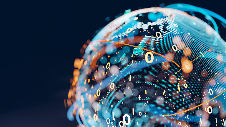 Interconnected digital globe © Getty Images/piranka