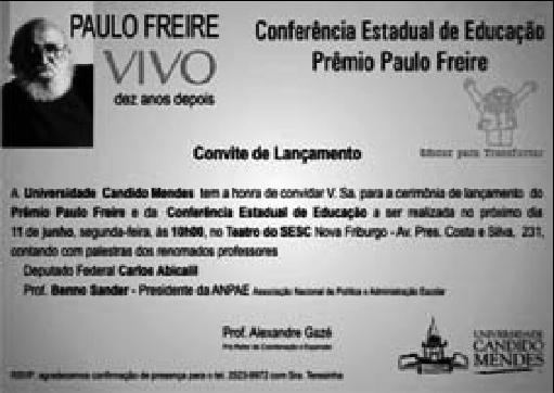 afiche: Conferencia Estadual de Educacao
