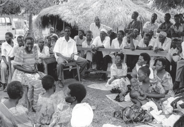 Literacy class in Uganda