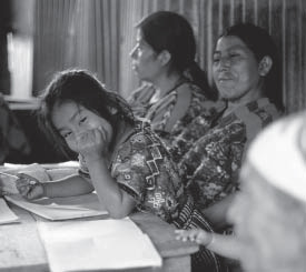 Literacy course in Guatemala 