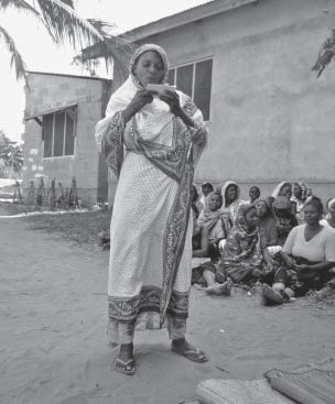 Participant in the Integrated Community Based Adult Education Programme in Tanzania