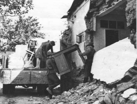 Earthquake in Tashkent in 1966