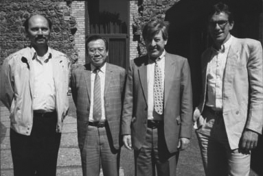 Jakob Horn with colleagues from Bonn and Lim Hoy Pick from Singapore