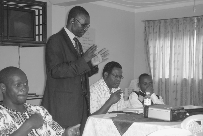 Alumnos en la Universidad de Kyambogo